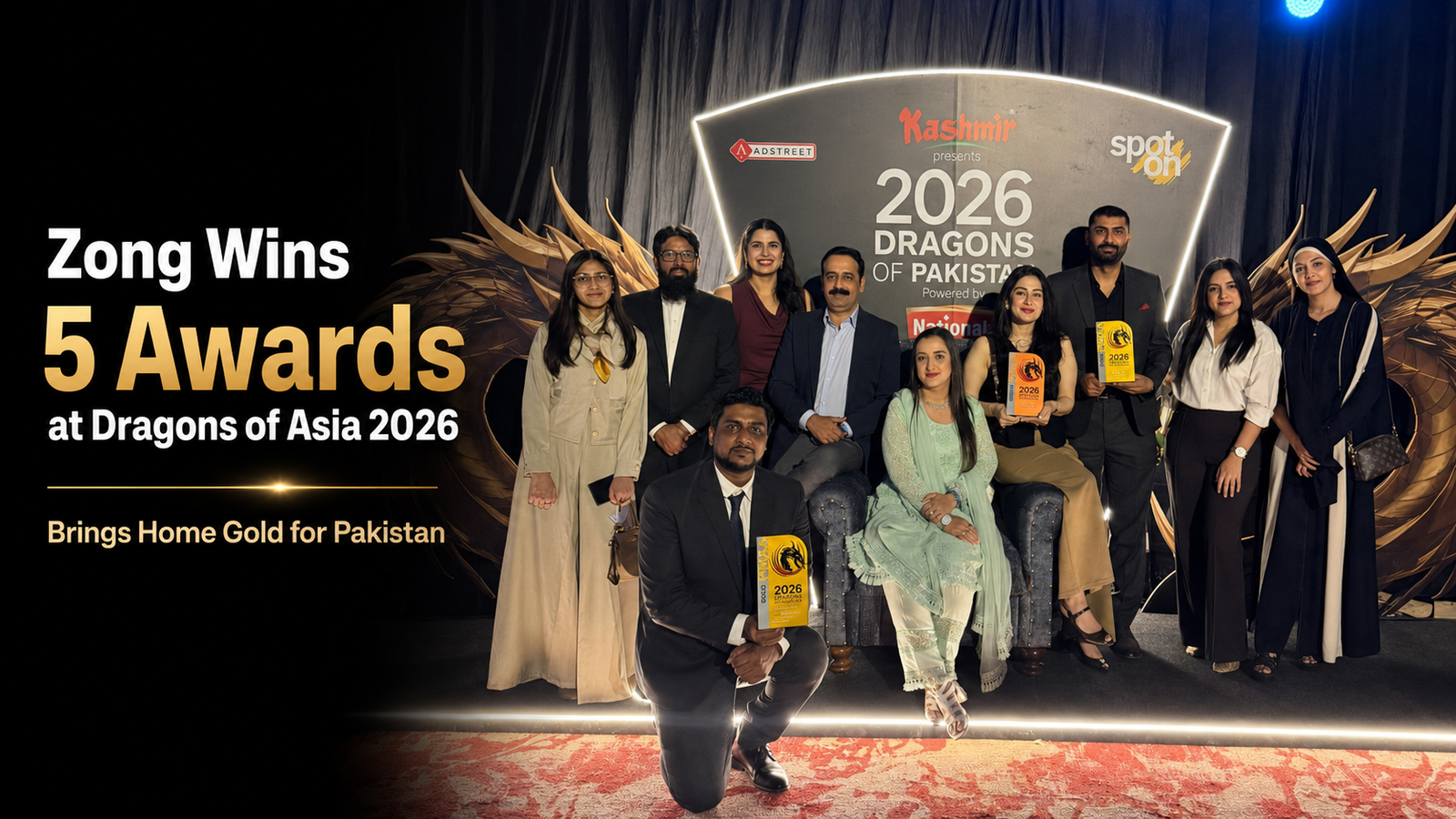 Zong wins 5 awards at Dragons of Asia 2026 for 5G excellence