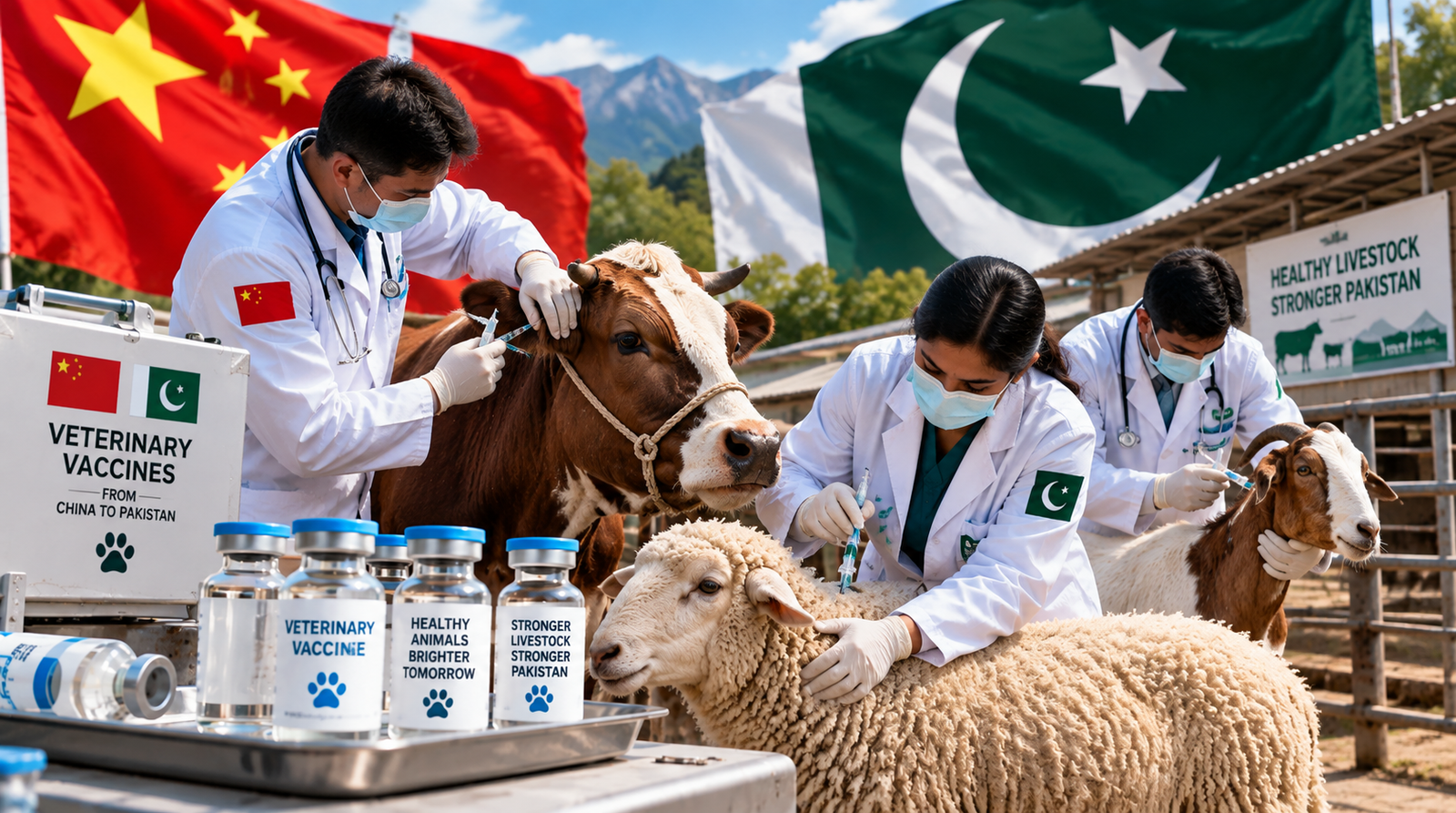 China veterinary vaccine donation of 300,000 doses to Pakistan for livestock disease control
