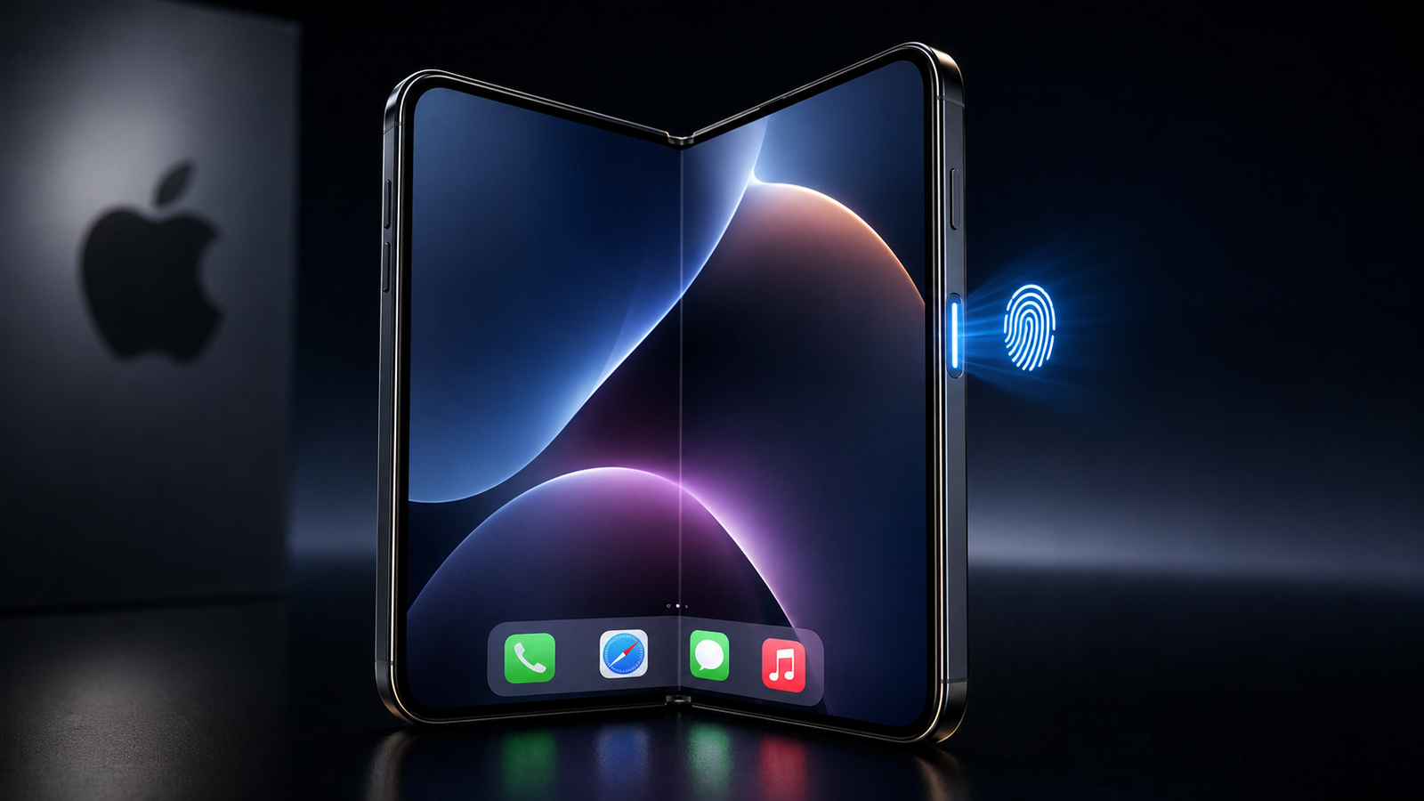 Foldable iPhone Touch ID side fingerprint sensor replacing Face ID in 2026