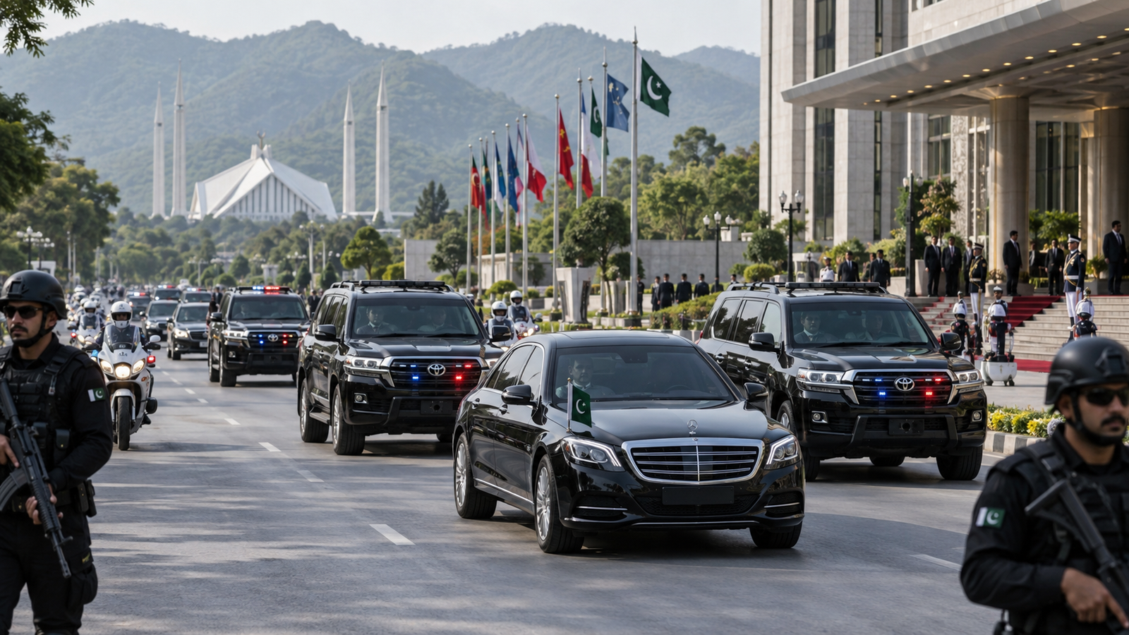 Bulletproof vehicles prepared for visiting heads of state ahead of Pakistan’s SCO Summit 2027