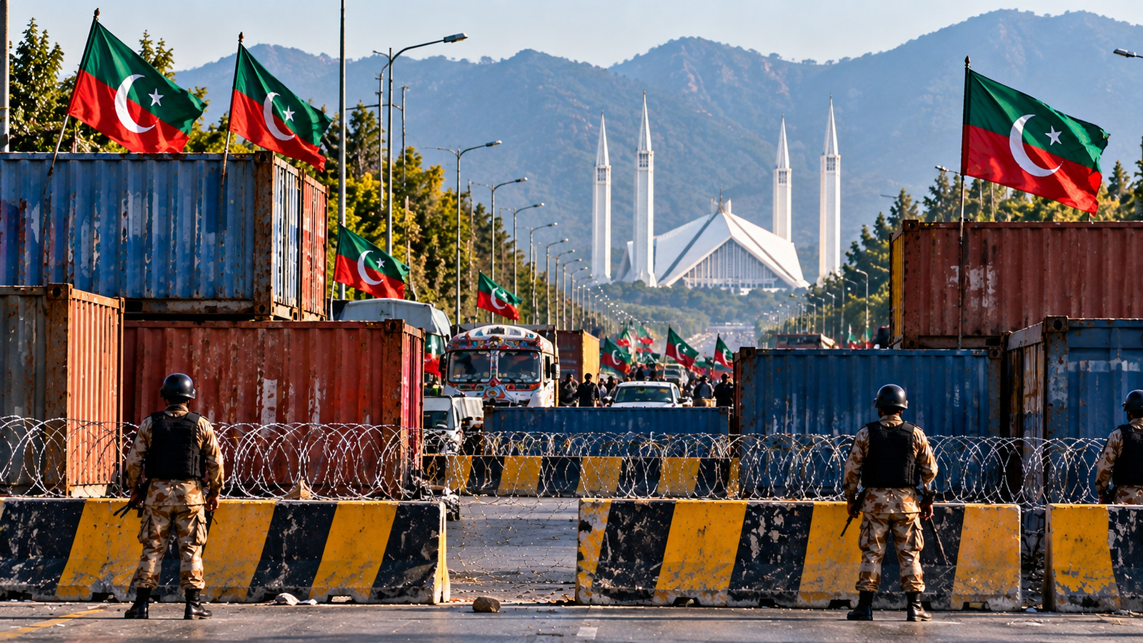 MAJOR ROADS CLOSED AHEAD OF PTI MARCH