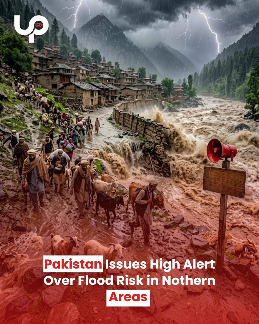 NDMA high flood alert as heavy rain threatens northern areas of Pakistan