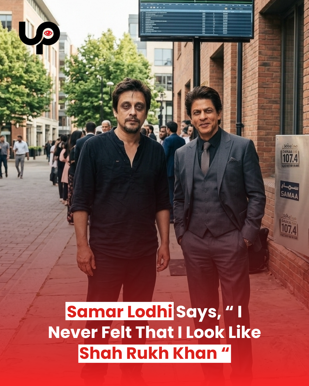 Samar Lodhi speaks about comparisons between his appearance and Bollywood actor Shah Rukh Khan.